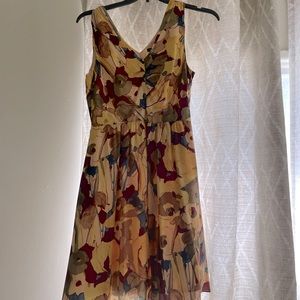 Banana Republic Floral Midi dress size 8